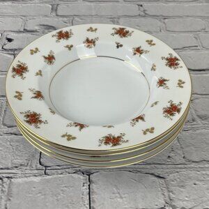 VINTAGE Noritake Dulcy 5153 China Salad Plates Set of 4 Made in Japan
